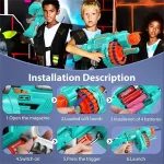تفنگ تیر ابری شارژی – مدل 1-9937 (Lefan Toys) - تصویر 3