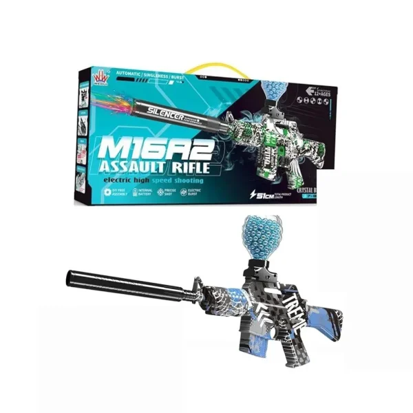 تفنگ تیر ژله‌ای شارژی مدل M16A2 - تصویر 1