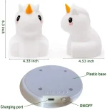 چراغ خواب سیلیکونی مدل اسب تک‌شاخ | Unicorn Night Light - تصویر 2