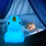 چراغ خواب سیلیکونی مدل اسب تک‌شاخ | Unicorn Night Light - تصویر 3