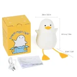چراغ خواب سیلیکونی مدل اردک کلاه‌دار | Duck Night Light - تصویر 5
