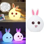 چراغ خواب سیلیکونی مدل خرگوش | Rabbit Night Light - تصویر 4
