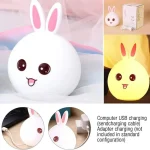 چراغ خواب سیلیکونی مدل خرگوش | Rabbit Night Light - تصویر 6