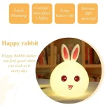 چراغ خواب سیلیکونی مدل خرگوش | Rabbit Night Light - تصویر 7