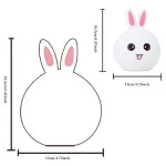 چراغ خواب سیلیکونی مدل خرگوش | Rabbit Night Light - تصویر 8